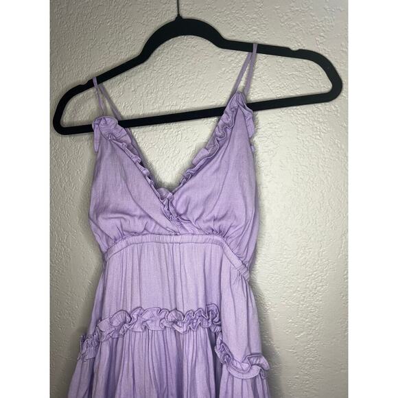 Mustard Seed Ruffle Detail Tiered Mini Dress - Picture 3 of 7